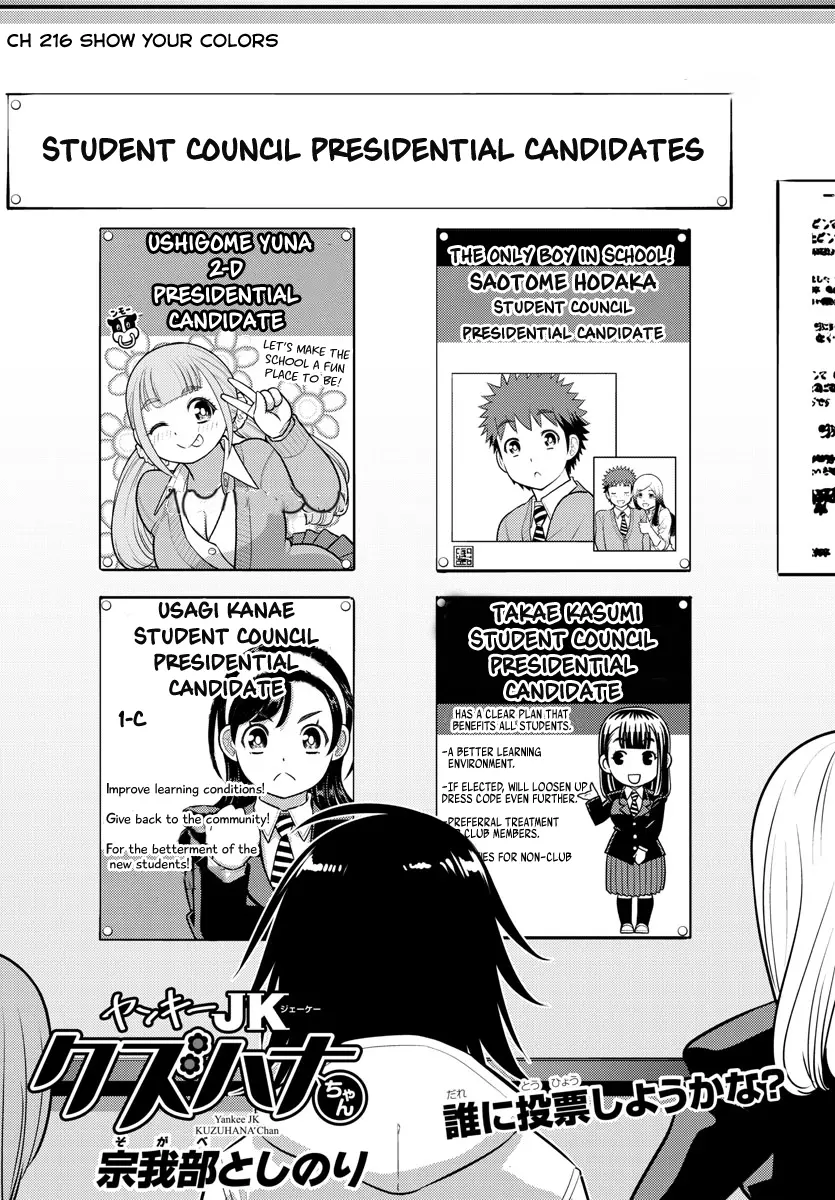 Yankee Jk Kuzuhana-Chan - Chapter 216: Show Your Colors