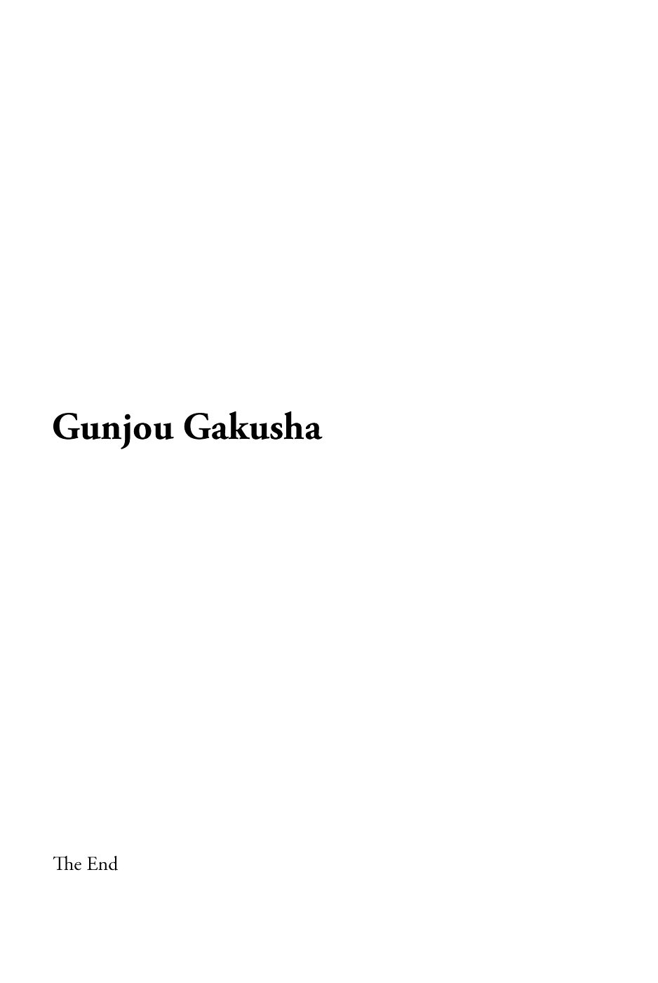 Gunjou Gakusha - Vol.4 Chapter 38 [End] : Farewell To Ultramarine Schooldays