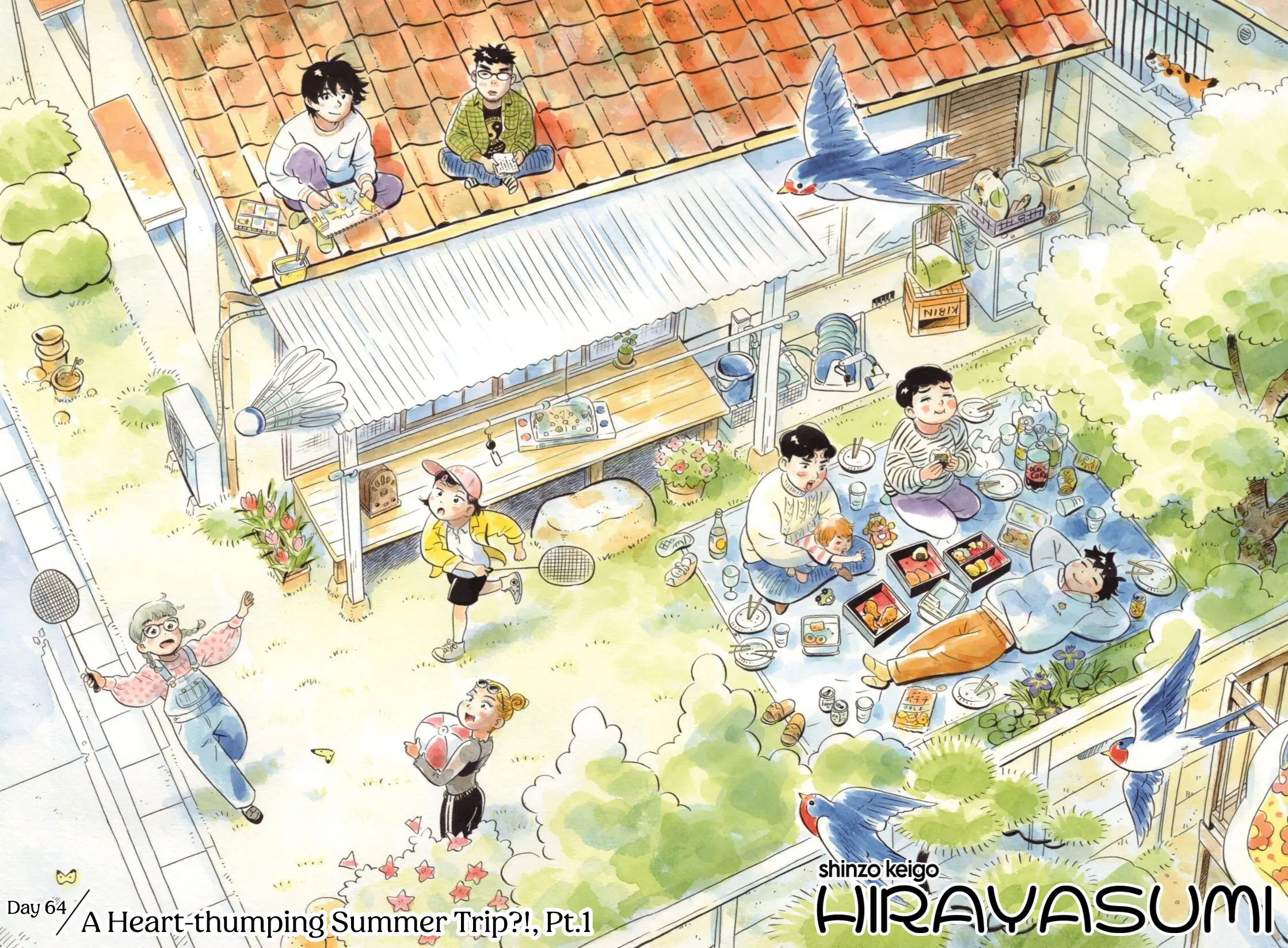 Hirayasumi - Chapter 64: A Heart-Thumping Summer Trip?!, Pt. 1