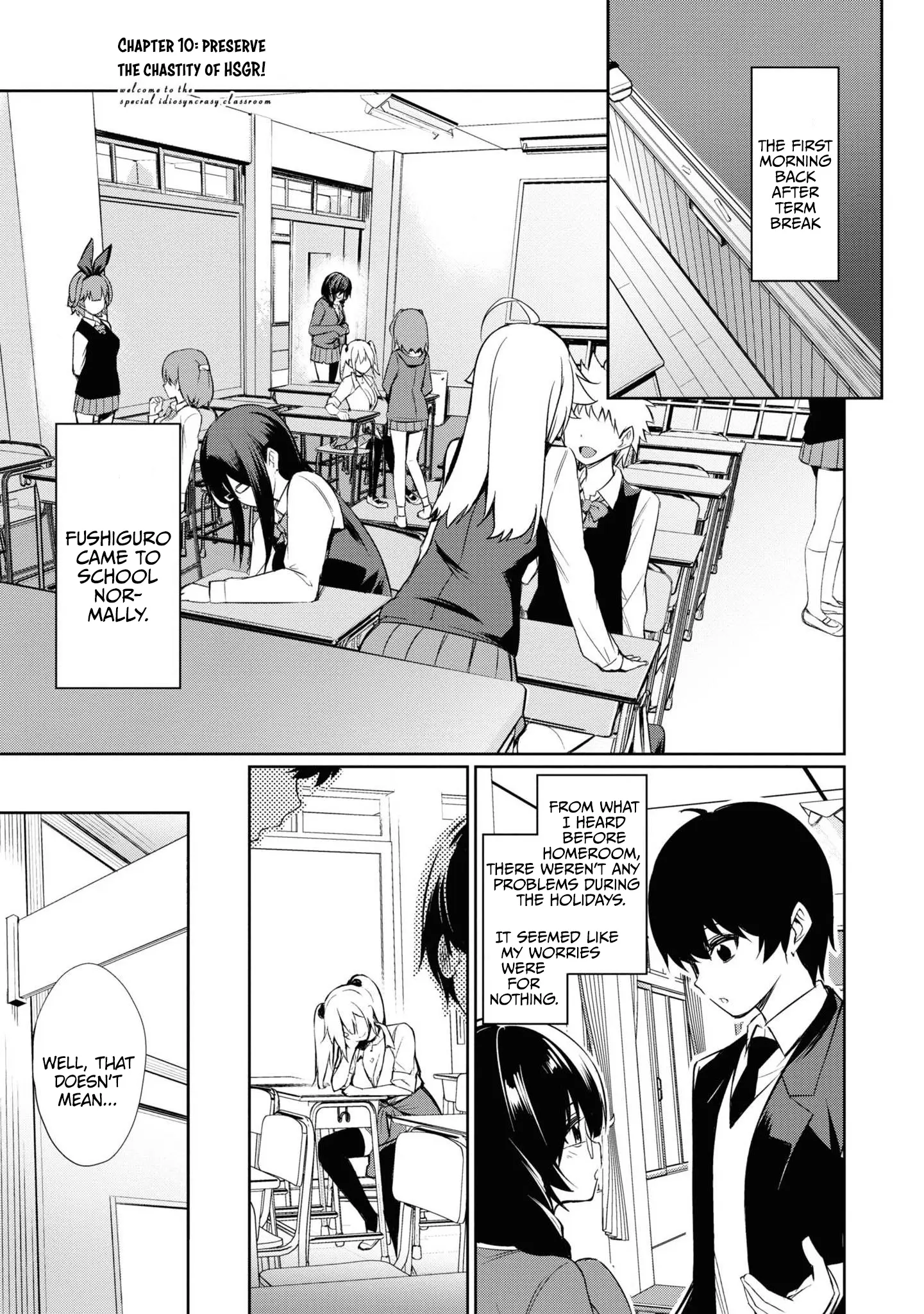 Welcome To The Special Idiosyncrasy Classroom - Vol.2 Chapter 10.1