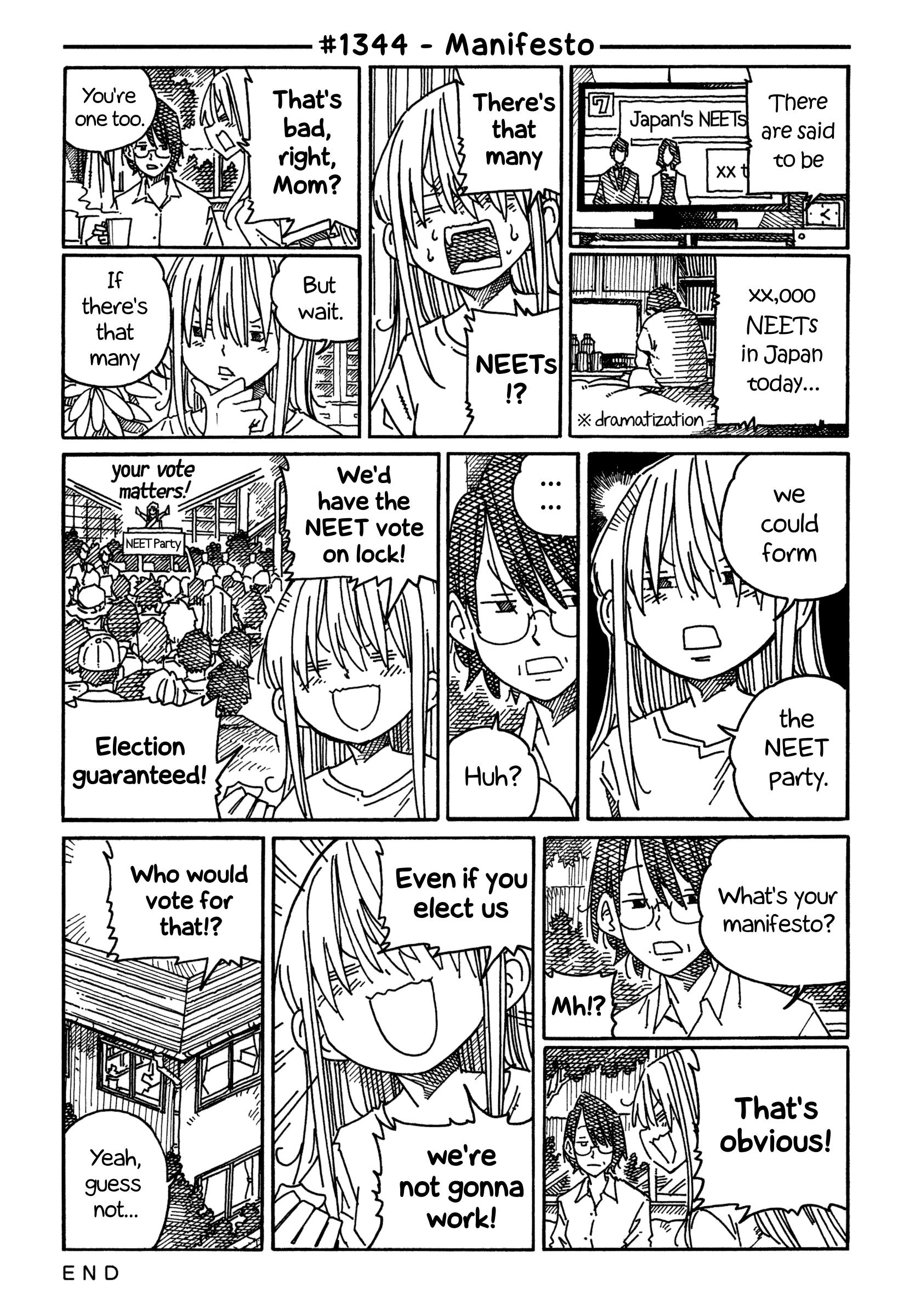 Hatarakanai Futari - Vol.21 Chapter 1344: Manifesto