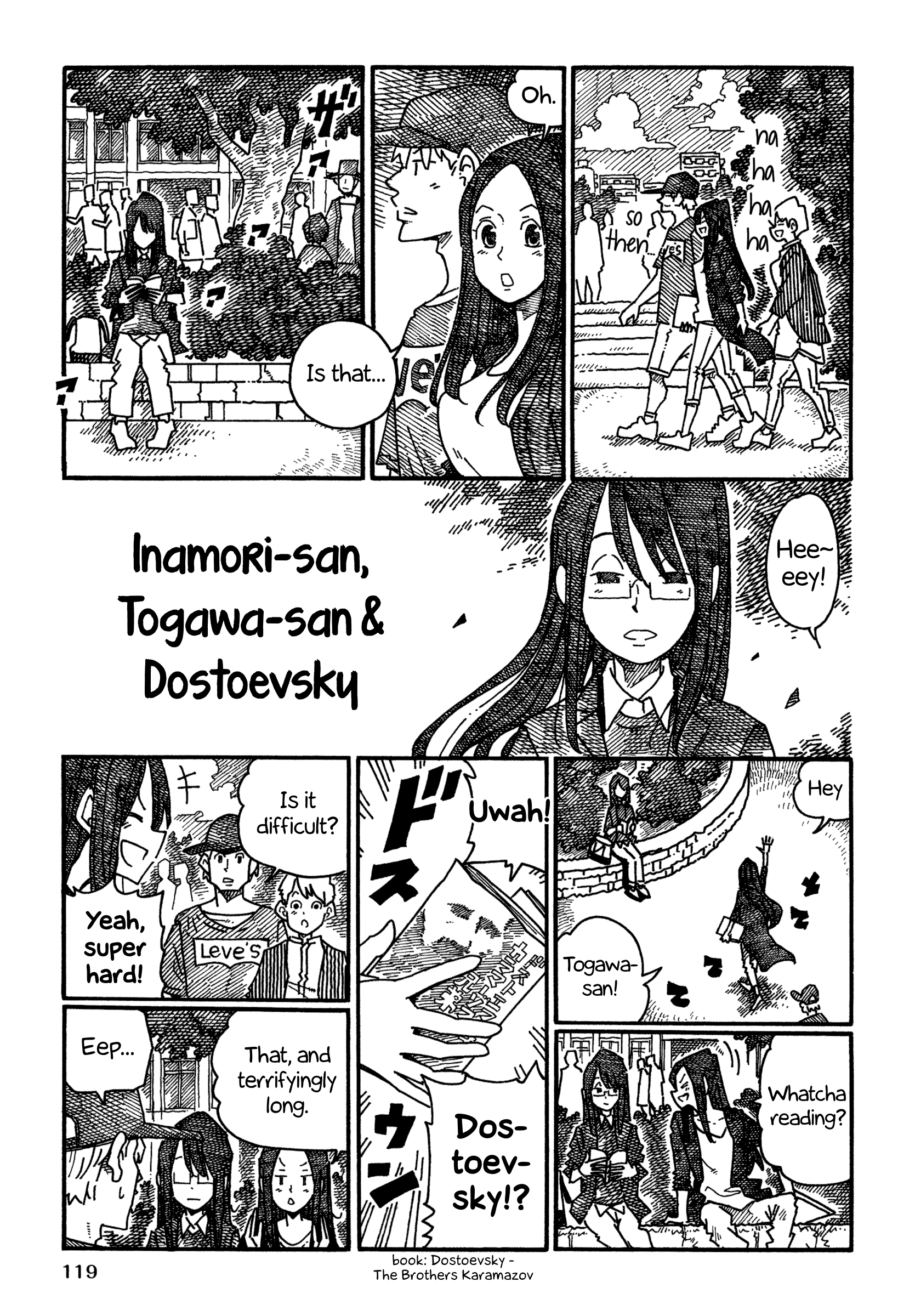 Hatarakanai Futari - Vol.17 Chapter 1085.2: Inamori-San, Togawa-San & Dostoevsky