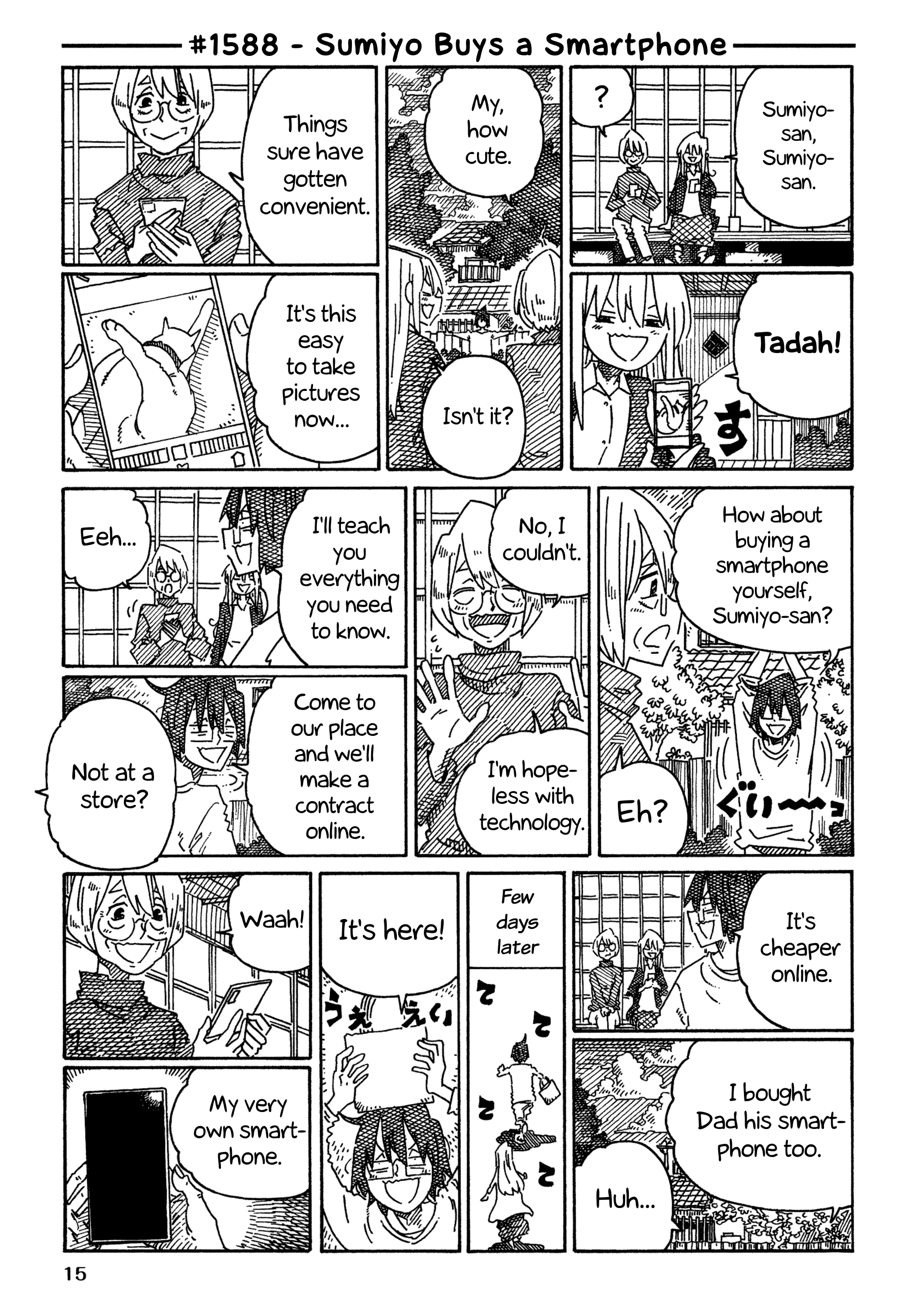 Hatarakanai Futari - Vol.25 Chapter 1588: Sumiyo Buys A Smartphone