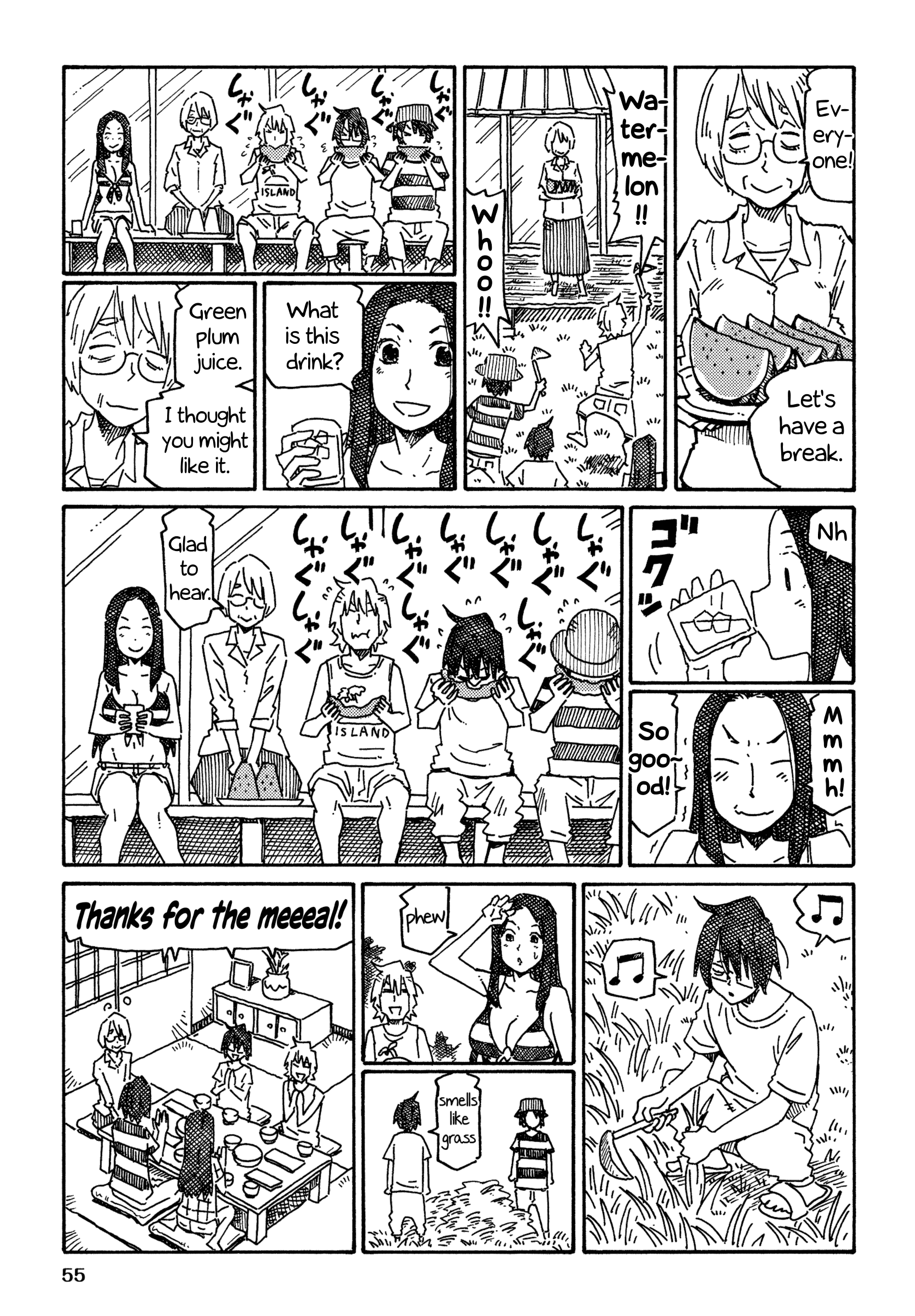 Hatarakanai Futari - Vol.12 Chapter 733: A Summer Afternoon's Grass Cutting