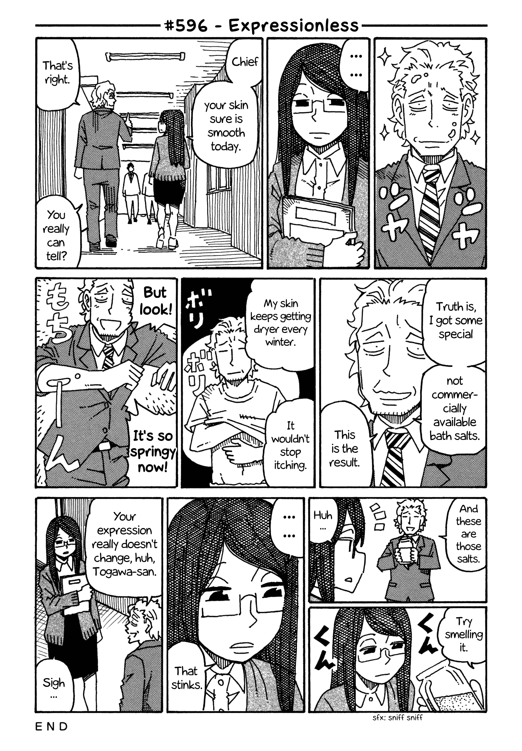 Hatarakanai Futari - Vol.10 Chapter 596: Expressionless