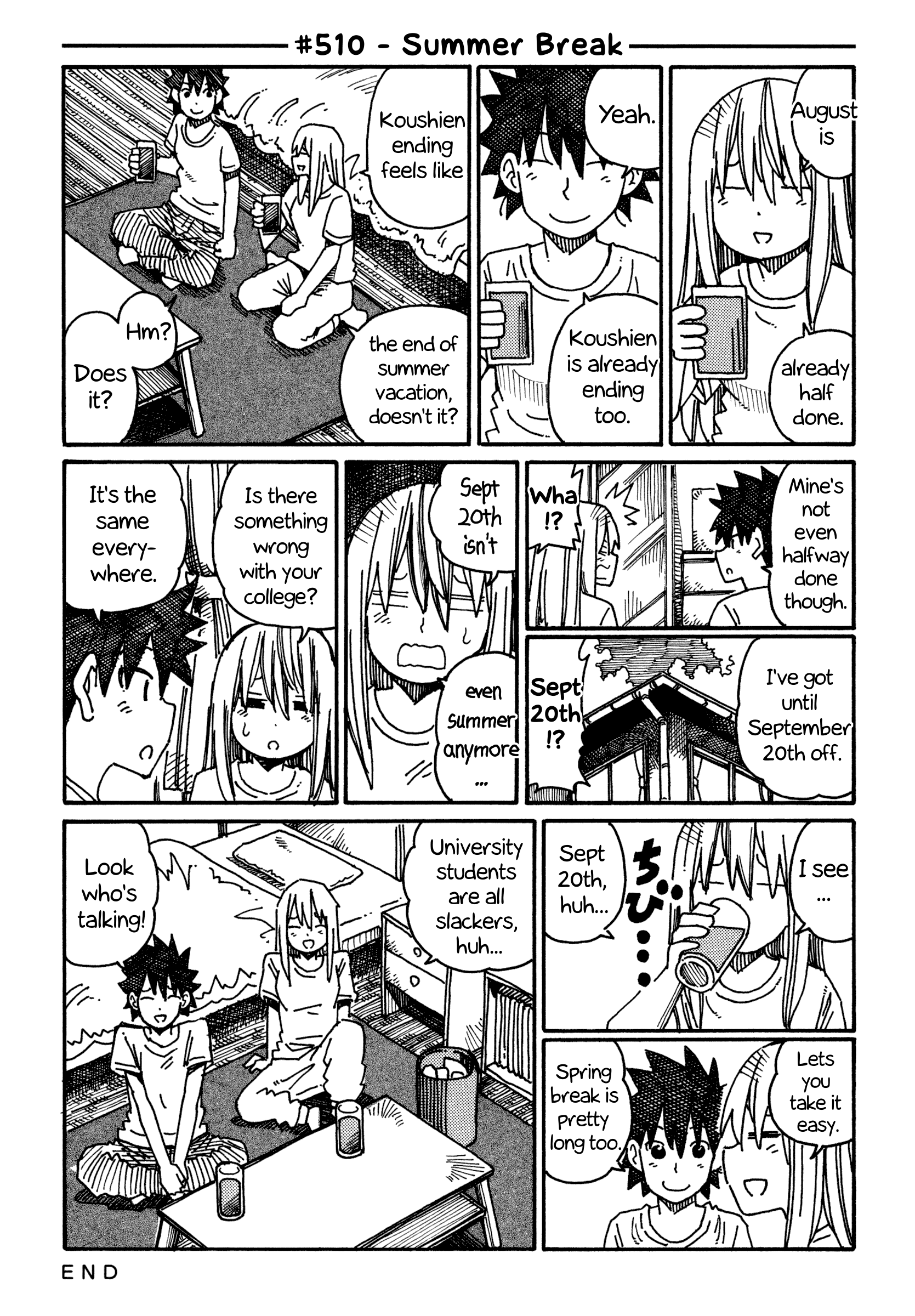 Hatarakanai Futari - Vol.9 Chapter 510: Summer Break