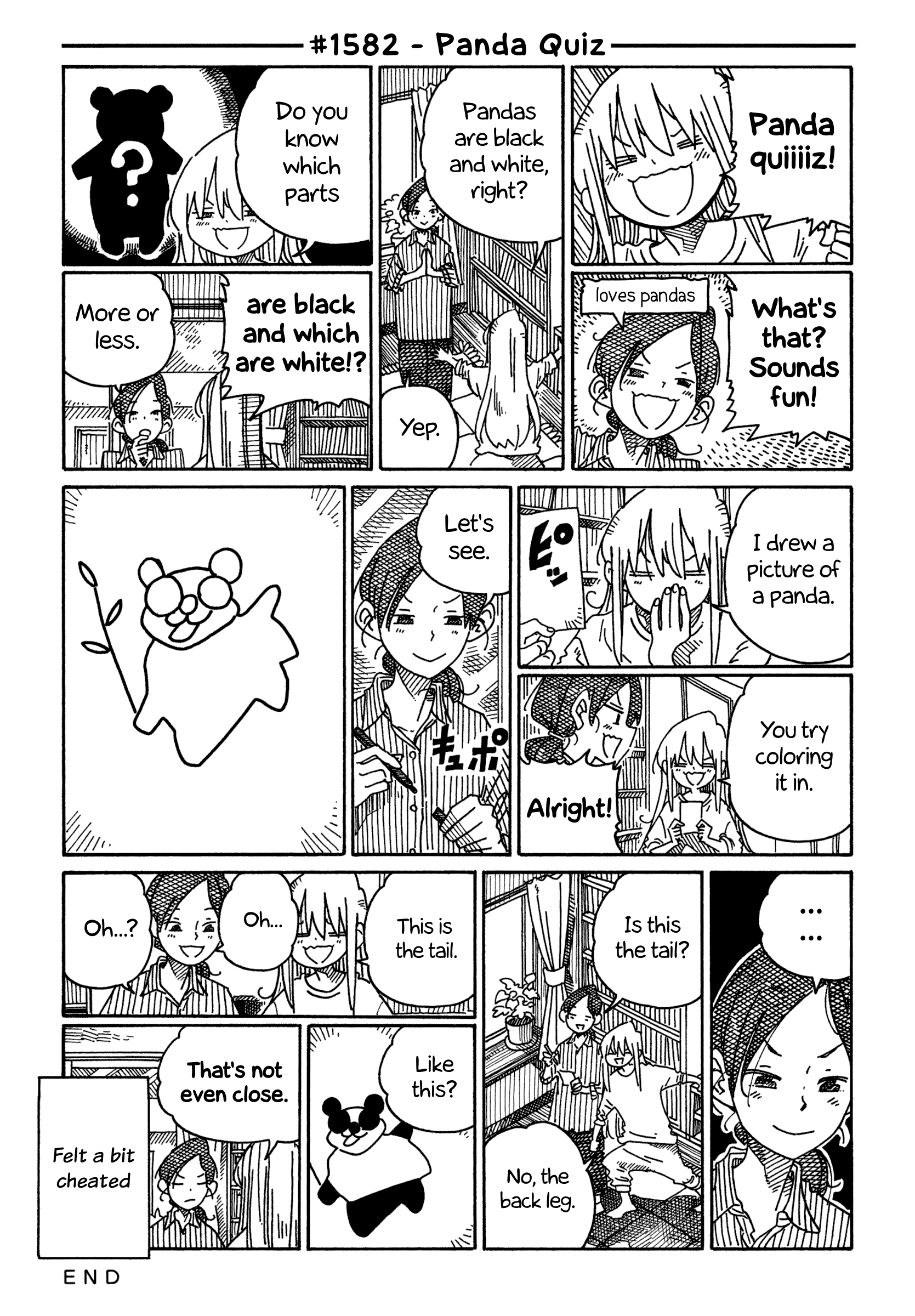 Hatarakanai Futari - Vol.25 Chapter 1582: Panda Quiz