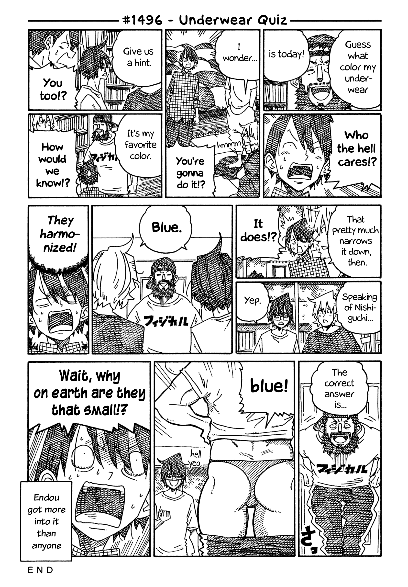 Hatarakanai Futari - Vol.23 Chapter 1496: Underwear Quiz