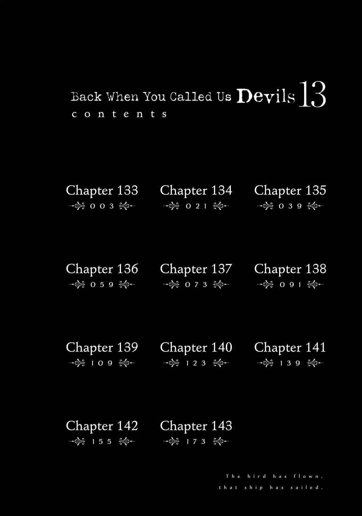 Back When You Called Us Devils - Chapter 133