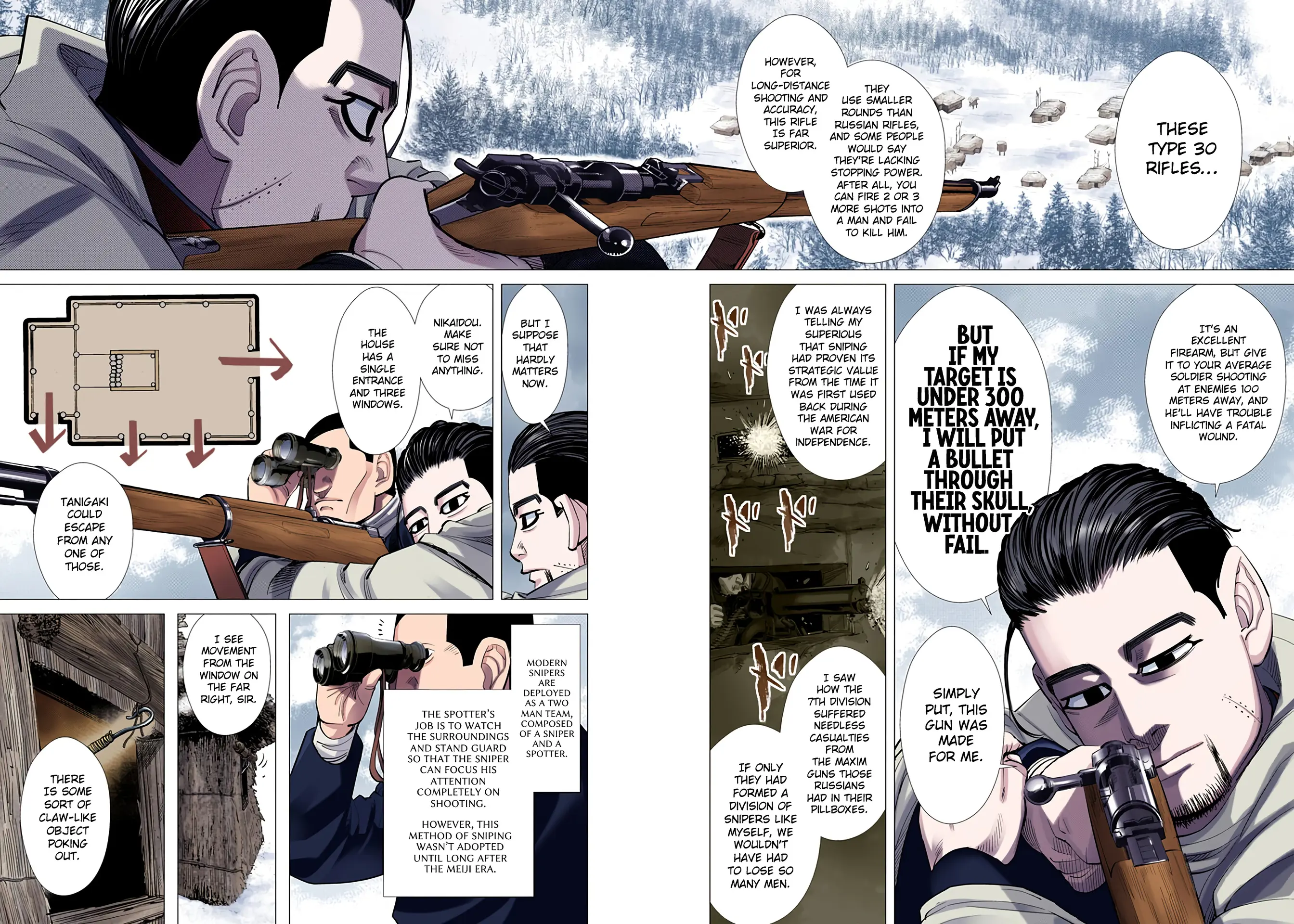 Golden Kamuy - Digital Colored Comics - Vol.5 Chapter 44: Sniper