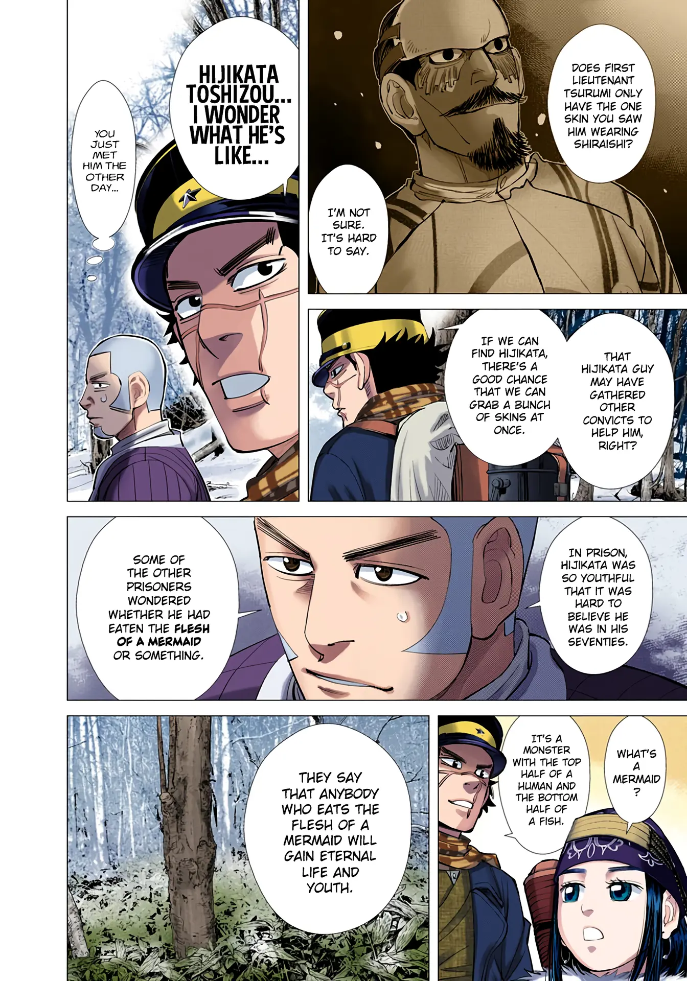 Golden Kamuy - Digital Colored Comics - Vol.5 Chapter 47: Huchen Flower