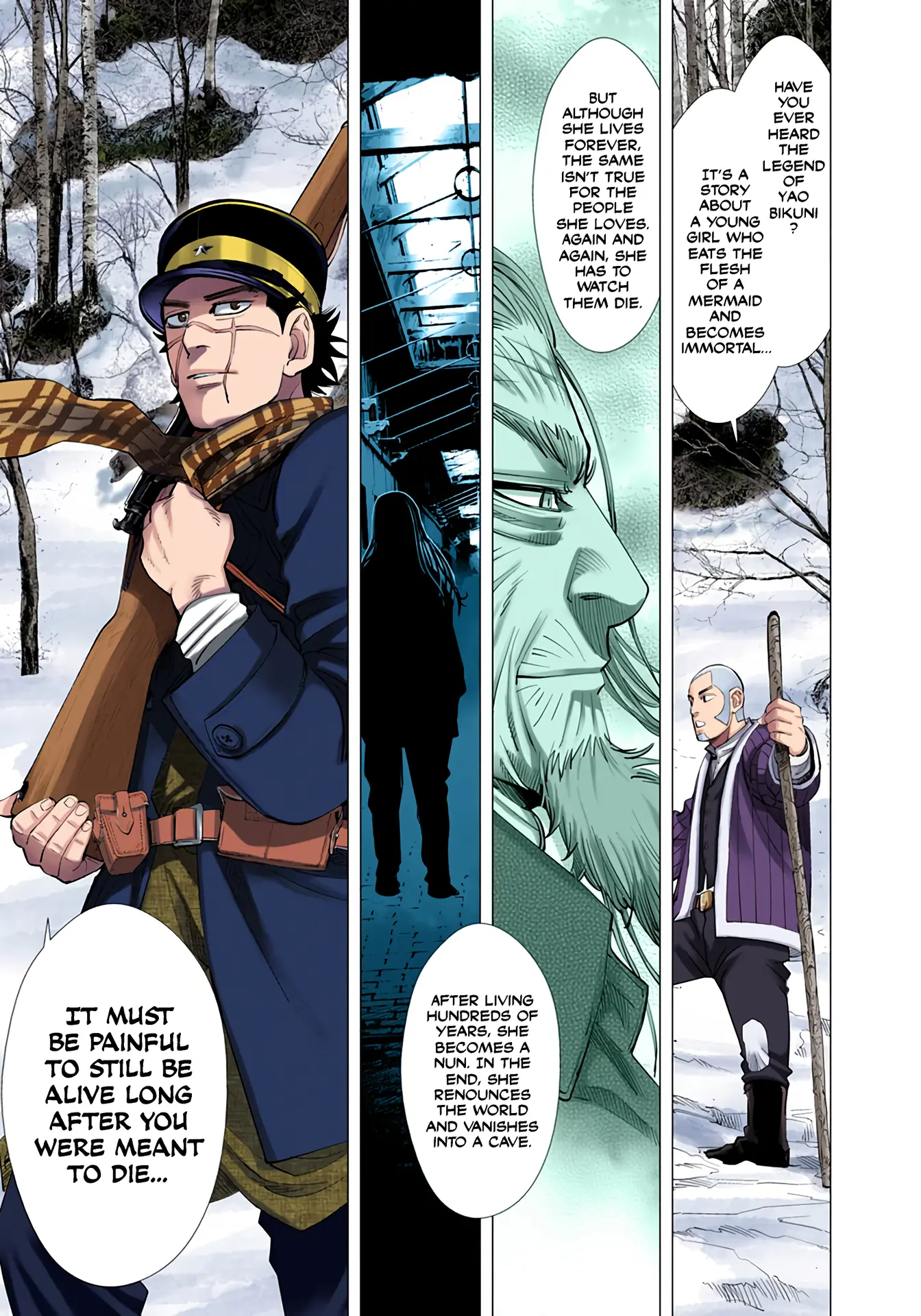 Golden Kamuy - Digital Colored Comics - Vol.5 Chapter 47: Huchen Flower