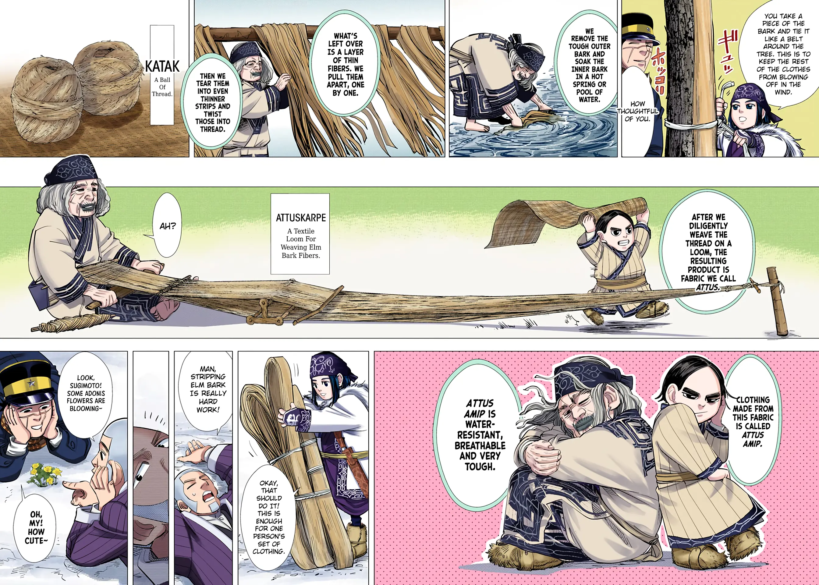 Golden Kamuy - Digital Colored Comics - Vol.5 Chapter 47: Huchen Flower