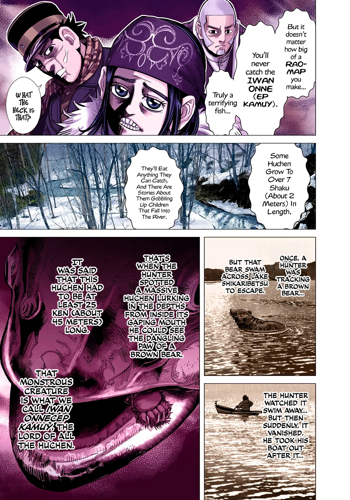 Golden Kamuy - Digital Colored Comics - Vol.5 Chapter 47: Huchen Flower