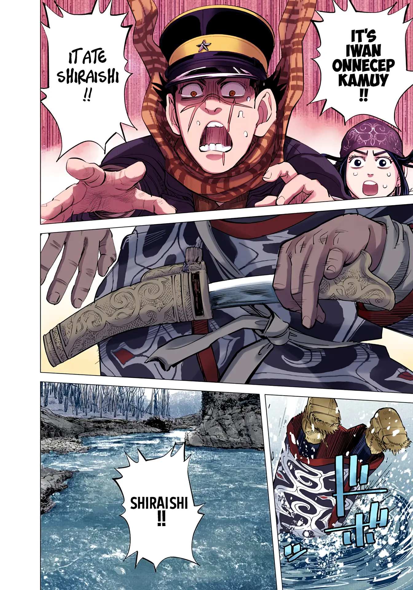 Golden Kamuy - Digital Colored Comics - Vol.5 Chapter 47: Huchen Flower