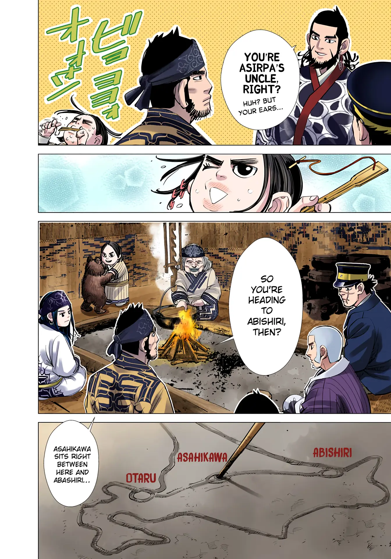 Golden Kamuy - Digital Colored Comics - Vol.6 Chapter 50: Spring Thunder