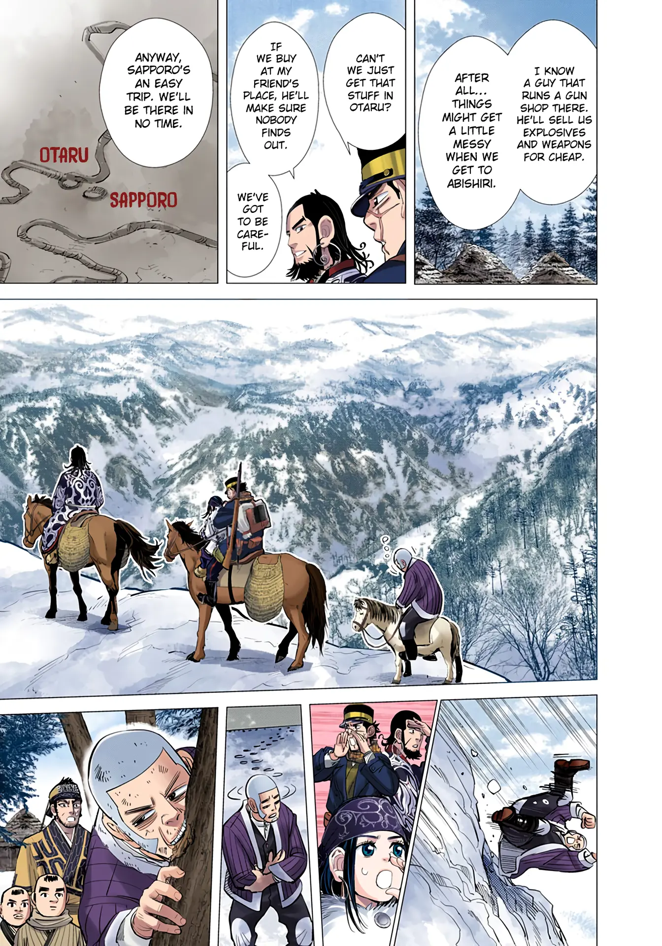 Golden Kamuy - Digital Colored Comics - Vol.6 Chapter 50: Spring Thunder