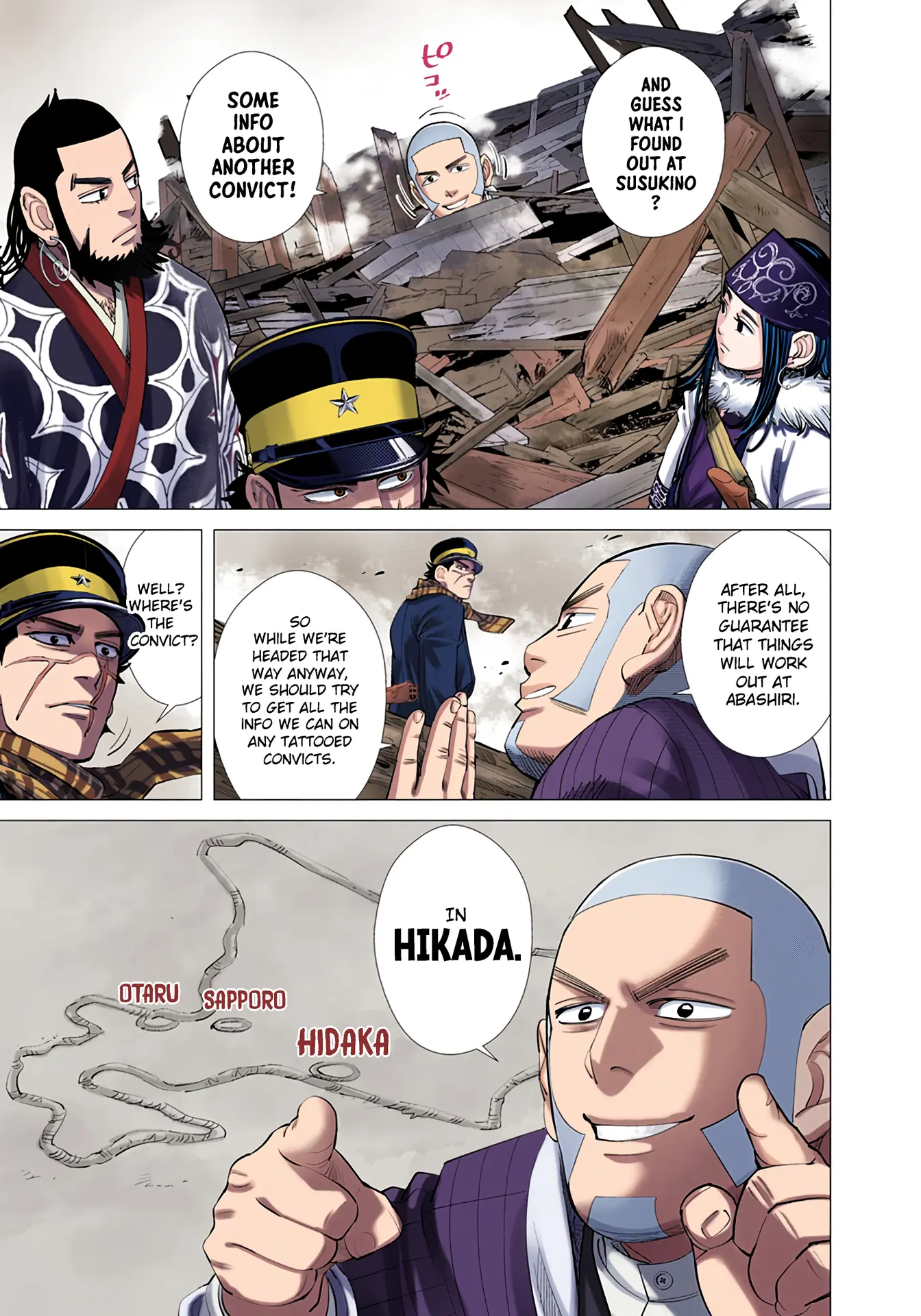 Golden Kamuy - Digital Colored Comics - Vol.6 Chapter 55: Nishin Nanajurou