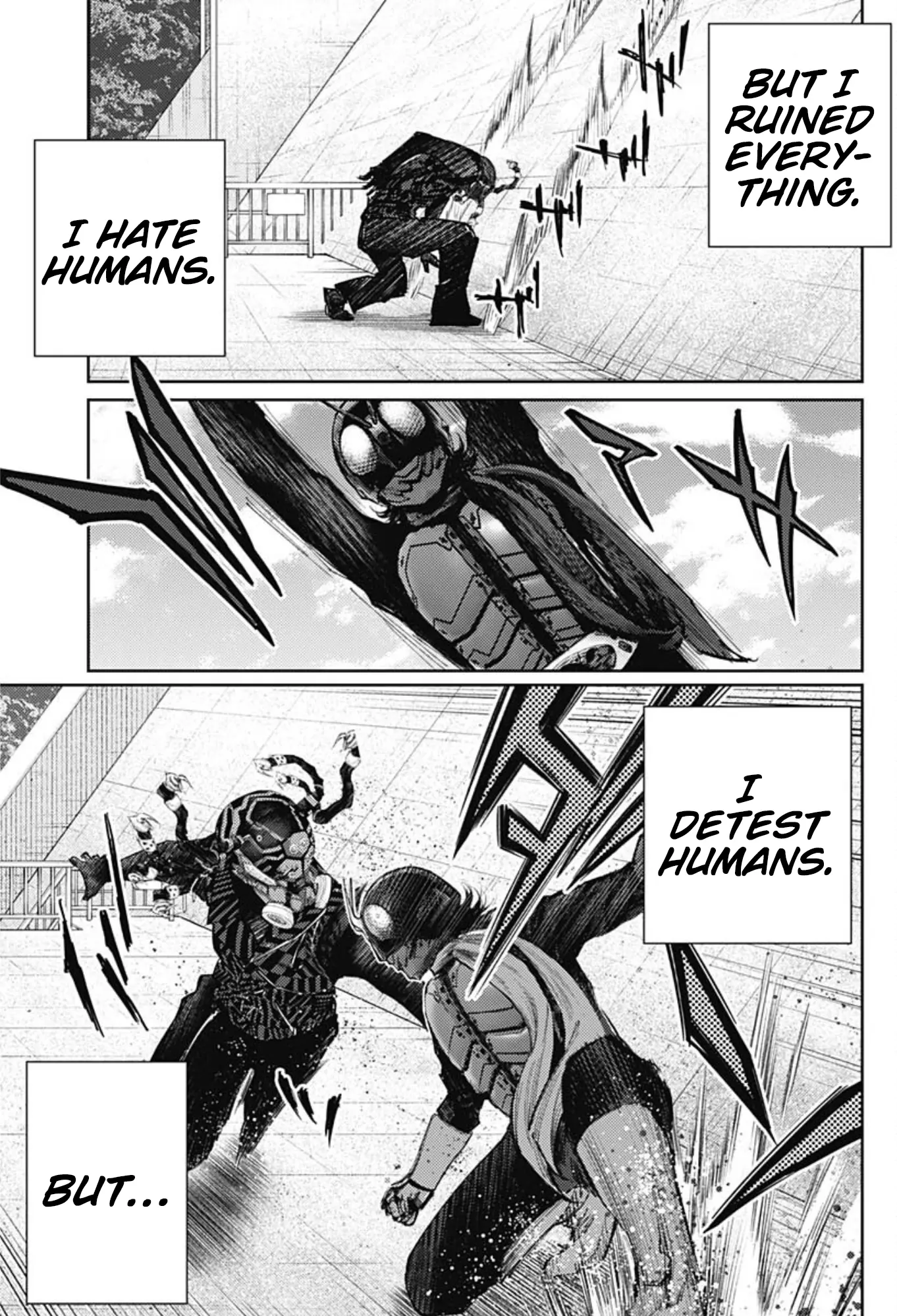 There Is No True Peace In This World -Shin Kamen Rider Shocker Side- - Vol.7 Chapter 59: The Human In Me