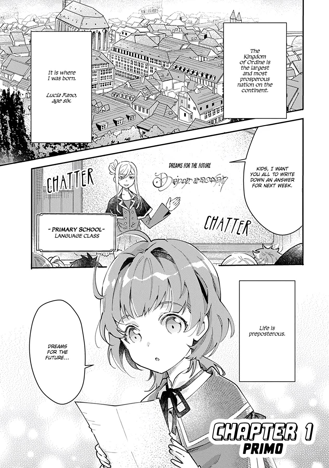 Lucia And The Loom ~Weaving Her Way To Happiness~ - Vol.1 Chapter 1: Primo