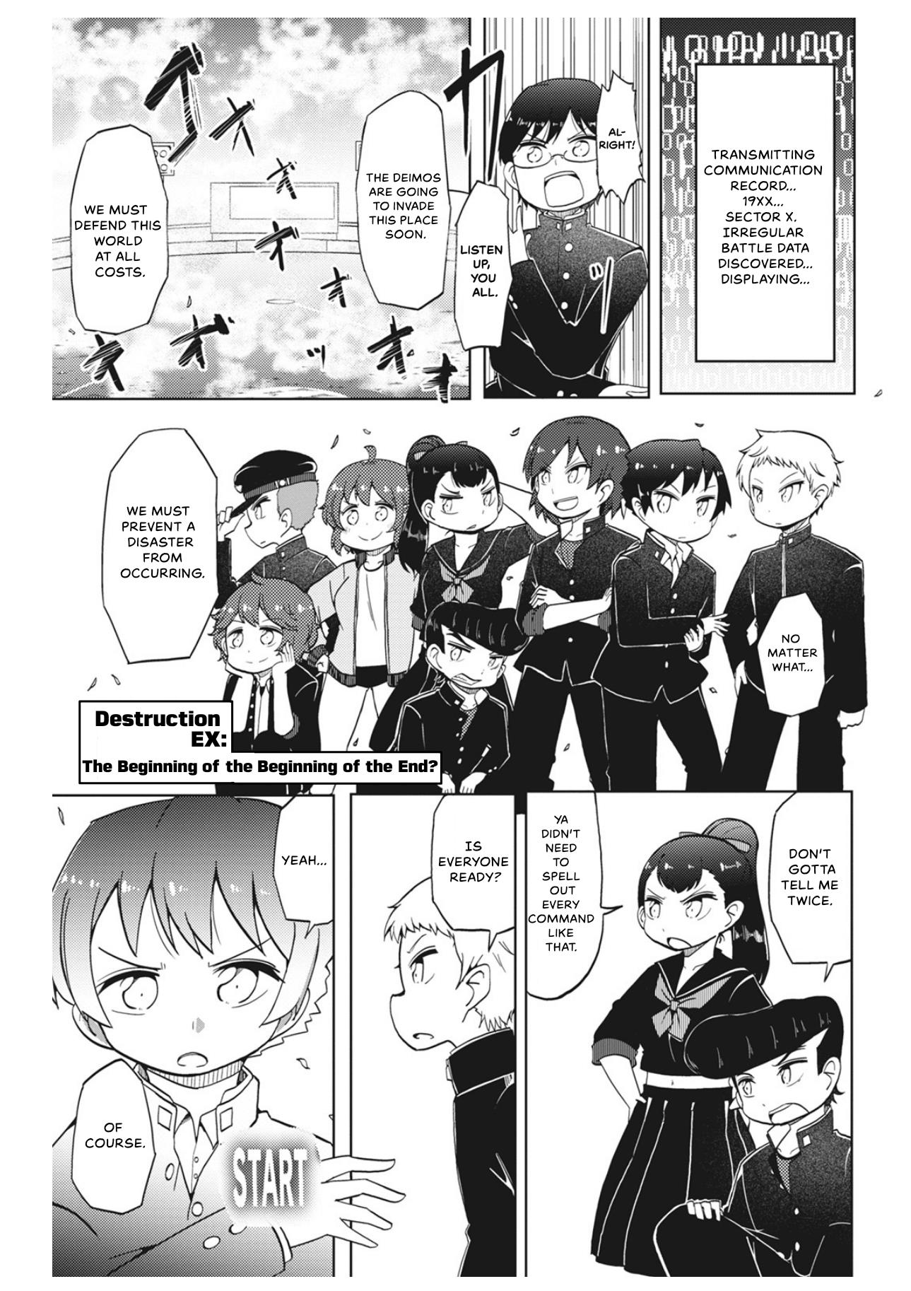 4-Panel 13 Sentinels: Aegis Rim This Is Sector X - Vol.1 Chapter 10.5: Volume 1 Extras