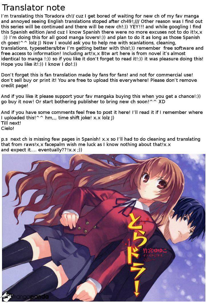 Toradora! - Chapter 53 : Having A Strong Jaw Means I M Manly