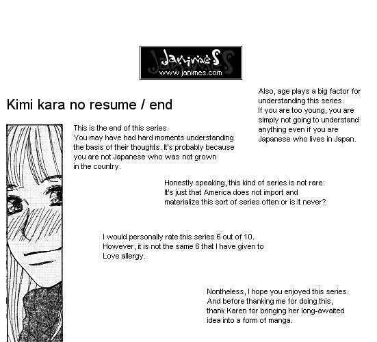 Kimi Kara No Resume - Vol.9 Chapter 31