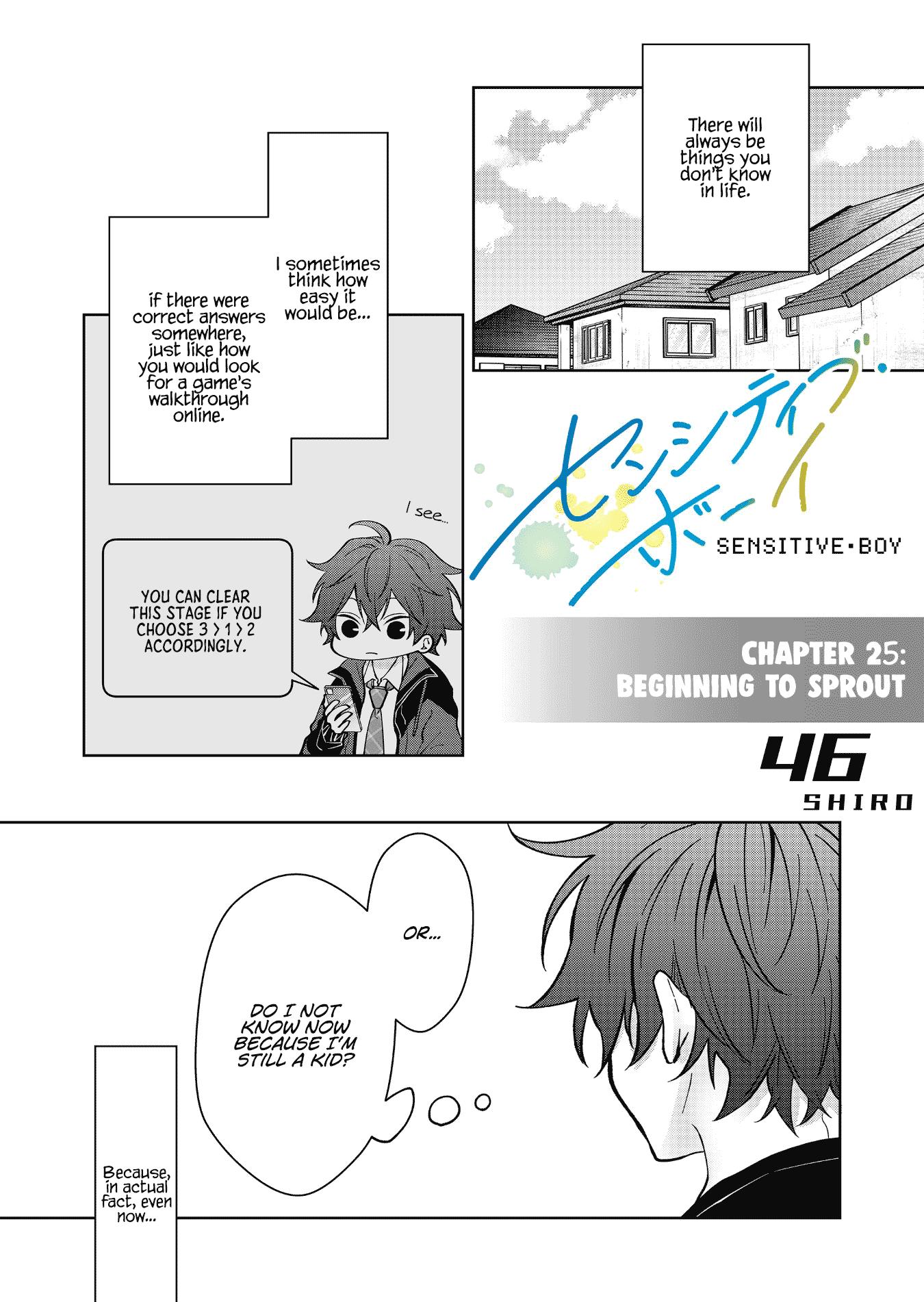 Sensitive Boy - Chapter 25: Beginning To Sprout