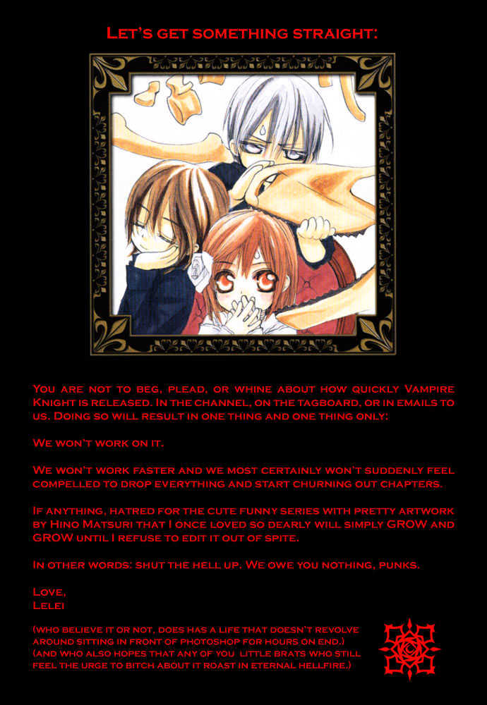 Vampire Knight - Vol.1 Chapter 4 : The Promise...