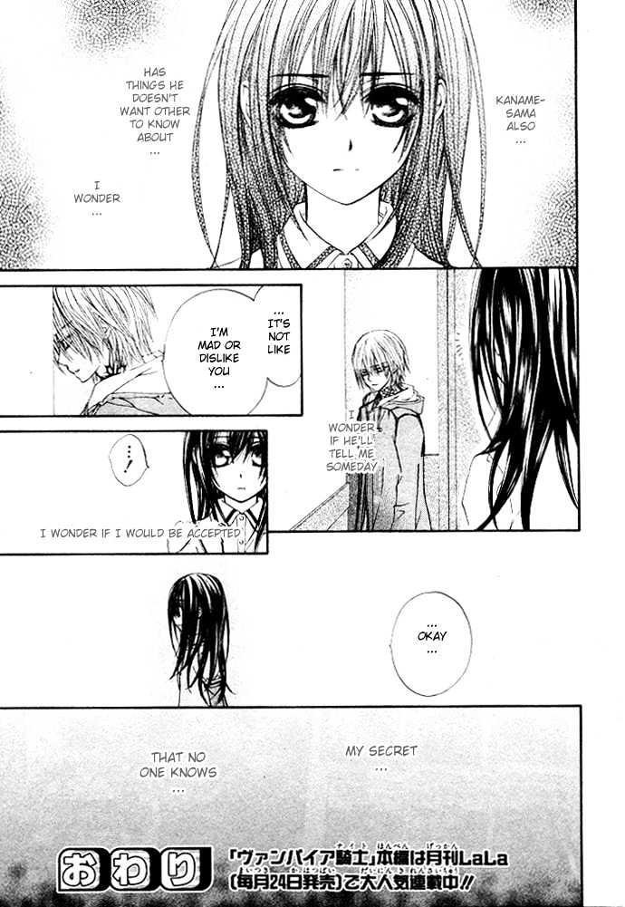 Vampire Knight - Vol.9 Chapter 40.1 : Extra: A Secret I Don T Know