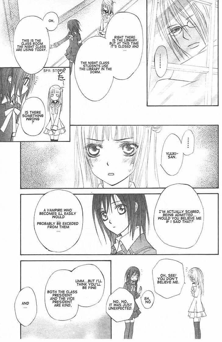 Vampire Knight - Vol.3 Chapter 14 : The Late Arrival: A New Student