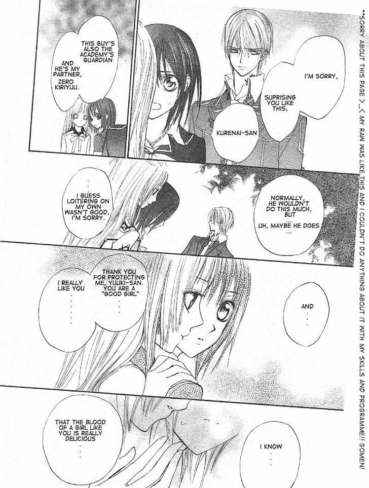 Vampire Knight - Vol.3 Chapter 14 : The Late Arrival: A New Student