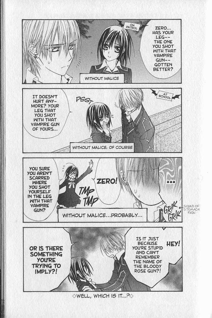 Vampire Knight - Vol.5 Chapter 24.5 : Side Story: Vampires Covered In Blood Are Prohibited From Enterin...