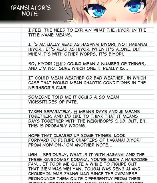 Haganai Hiyori - Chapter 2 : Mao