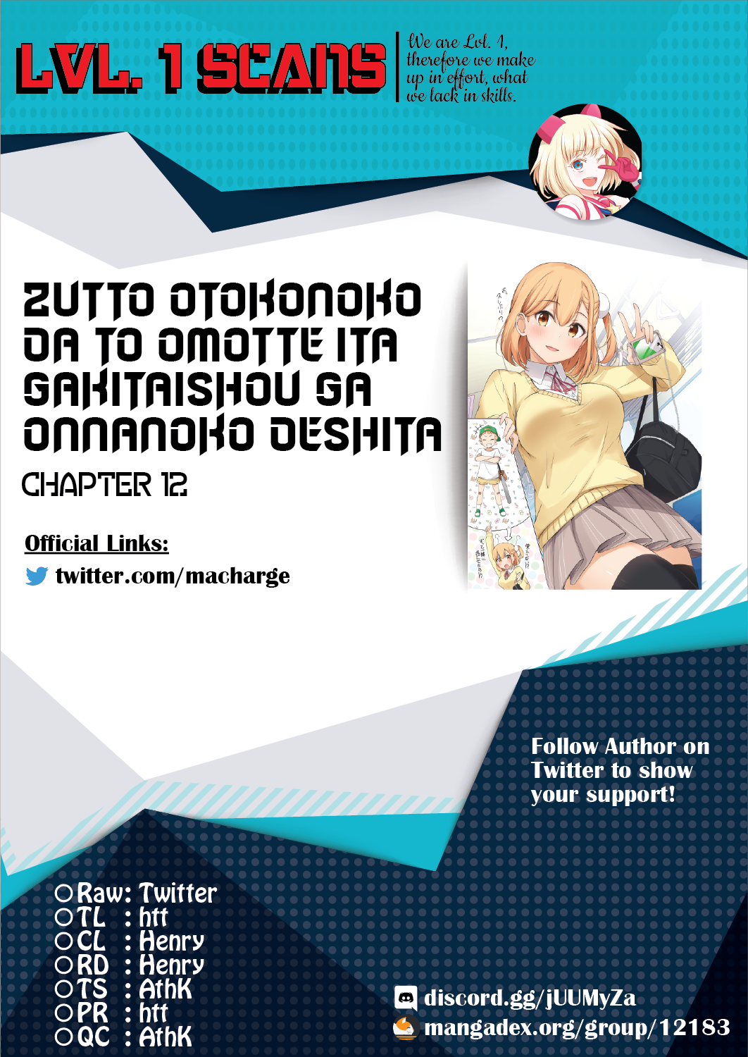 Zutto Otokonoko Da To Omotte Ita Gakitaishou Ga Onnanoko Deshita - Chapter 12