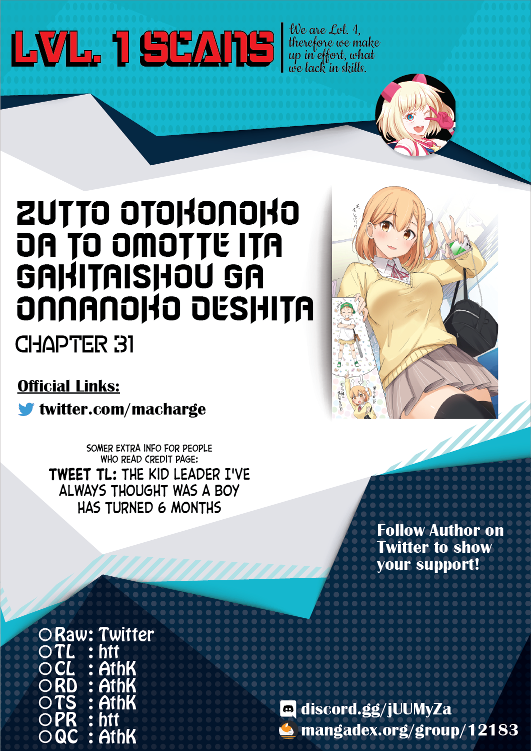 Zutto Otokonoko Da To Omotte Ita Gakitaishou Ga Onnanoko Deshita - Chapter 31