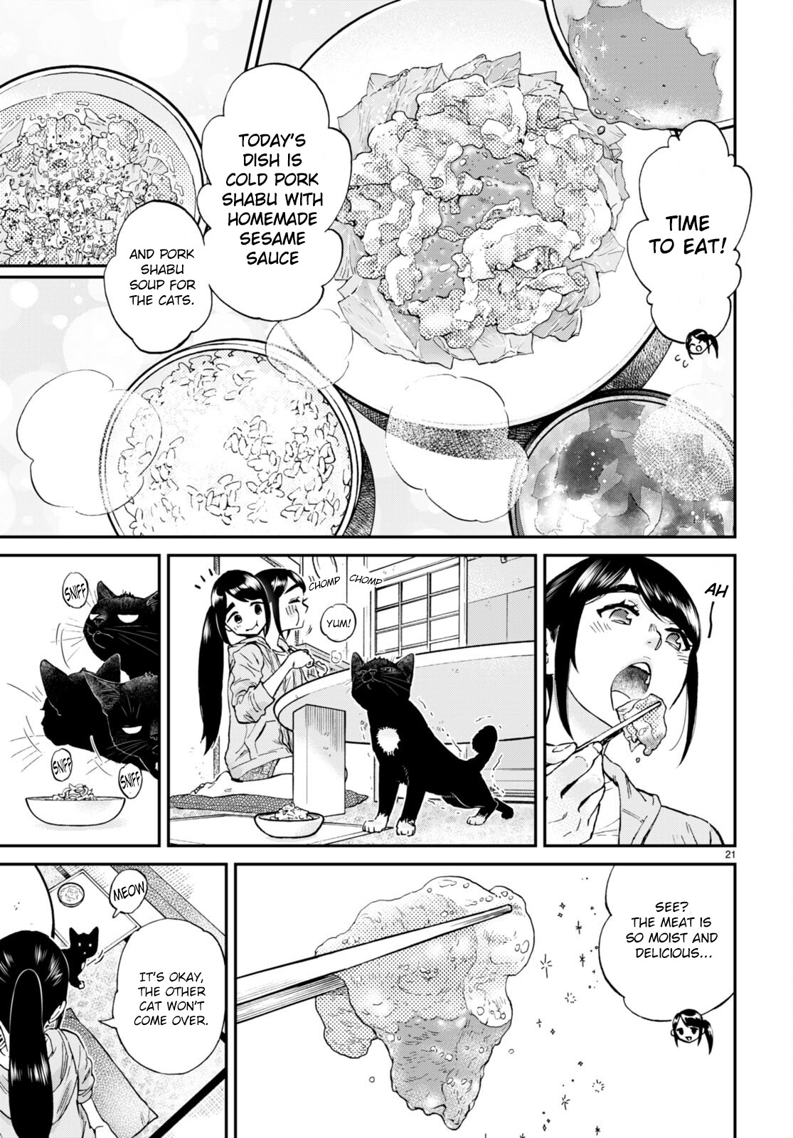 Hosomura-San With Cat's Snack - Vol.2 Chapter 12: Shabu-Shabu For Two Cats