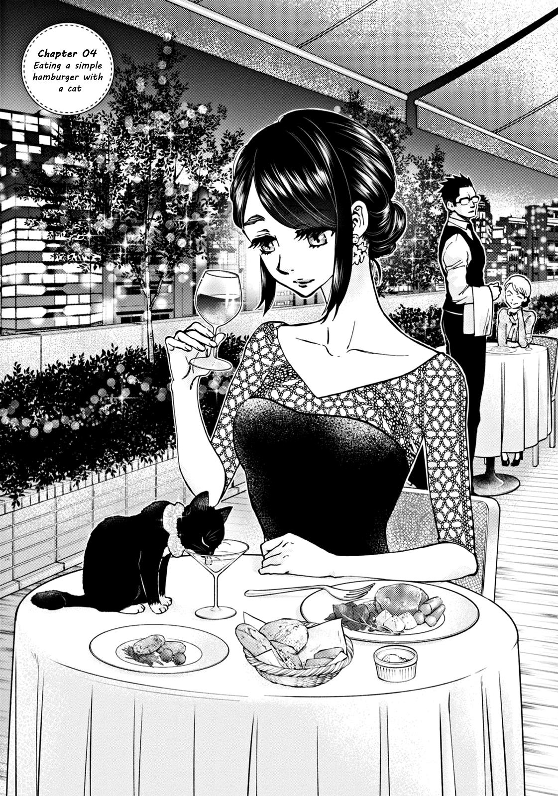 Hosomura-San With Cat's Snack - Vol.1 Chapter 4: Eating A Simple Hamburger With A Cat