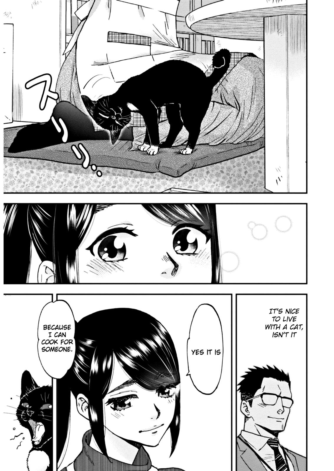 Hosomura-San With Cat's Snack - Vol.1 Chapter 4: Eating A Simple Hamburger With A Cat