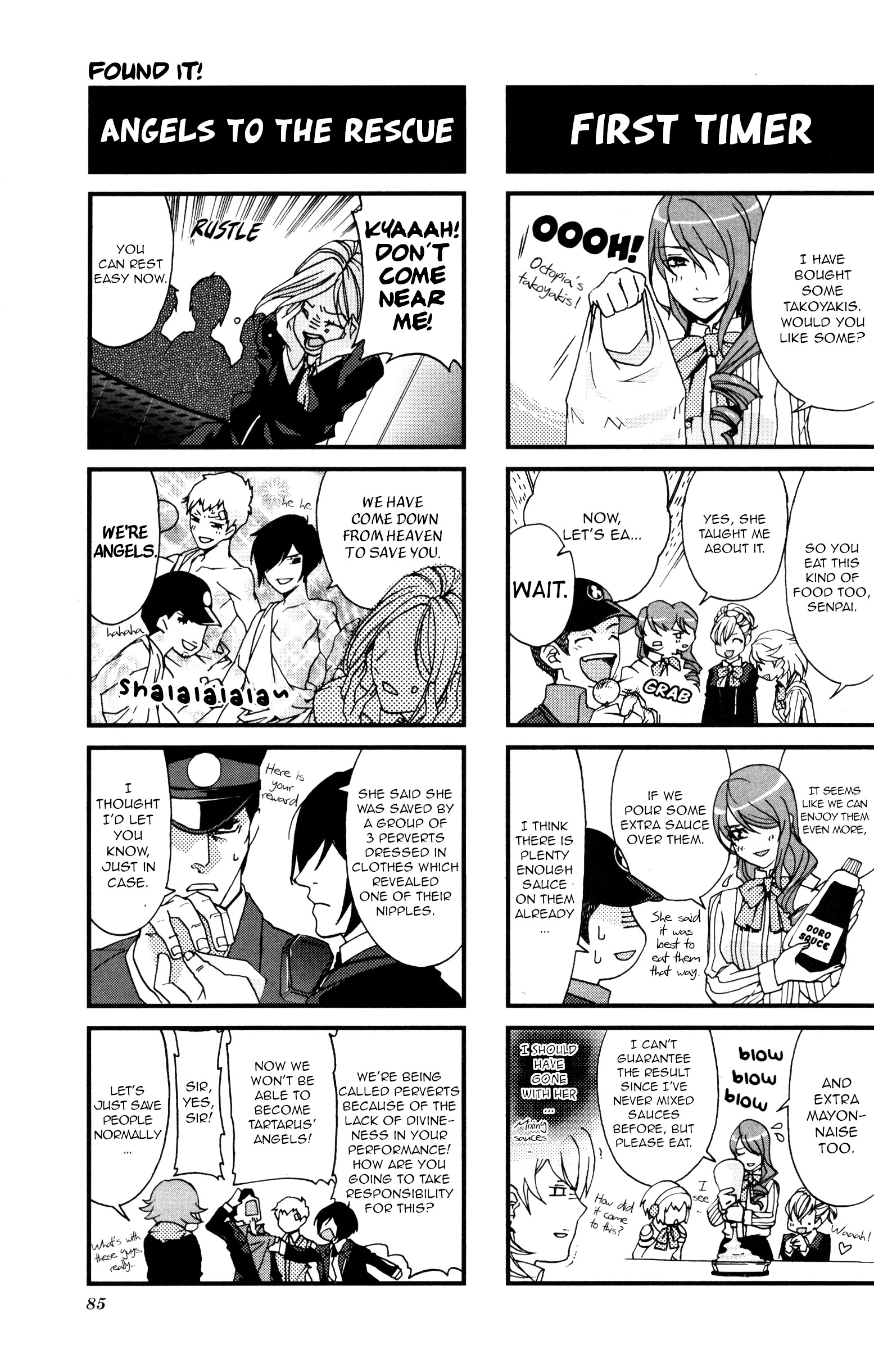 Persona 3 Portable 4Koma Gag Battle - Vol.1 Chapter 14: Found It! (Artist: Munetaka)