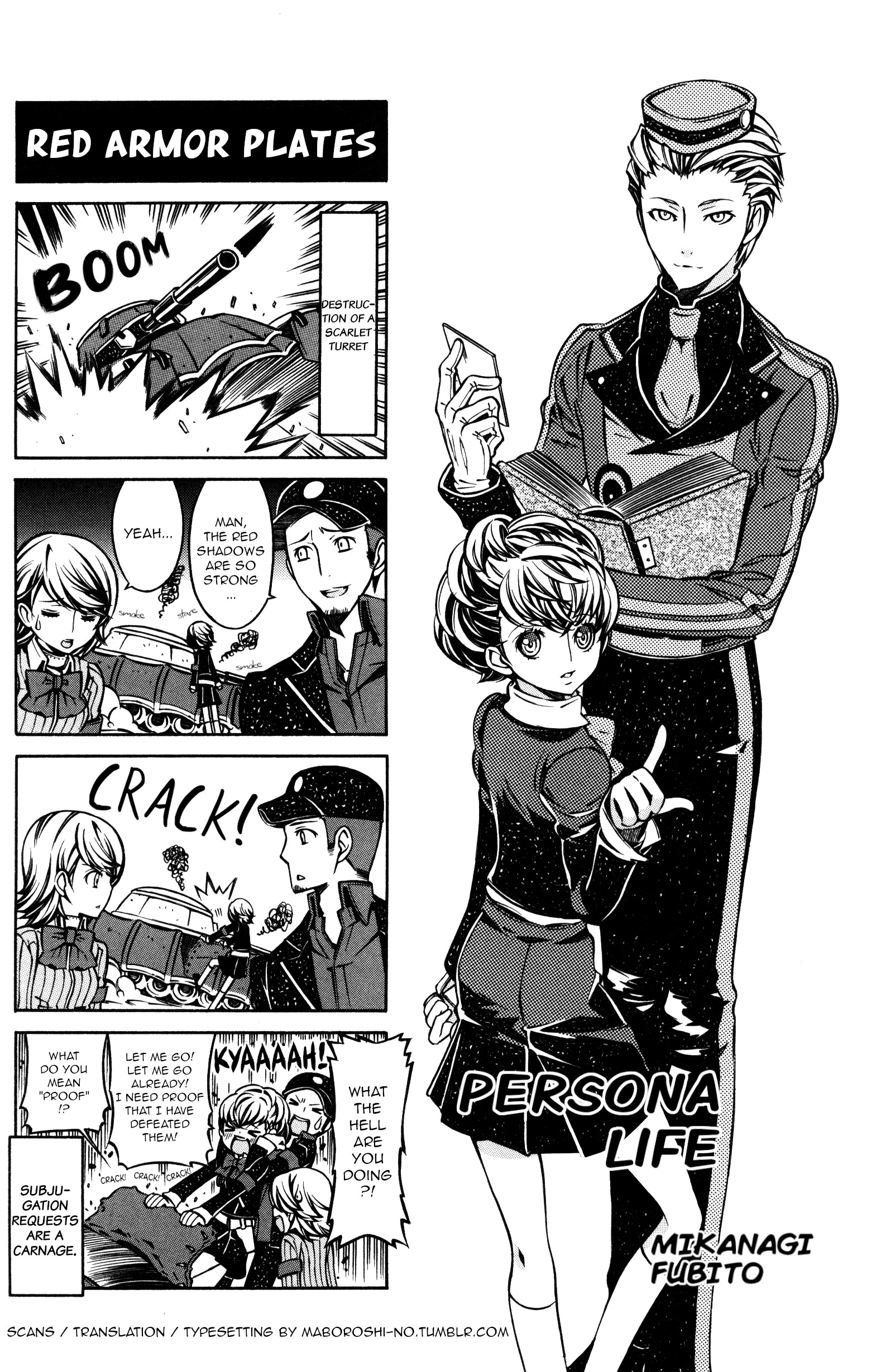 Persona 3 Portable 4Koma Gag Battle - Vol.1 Chapter 9: Persona Life (Artist: Mikanagi Fubito)