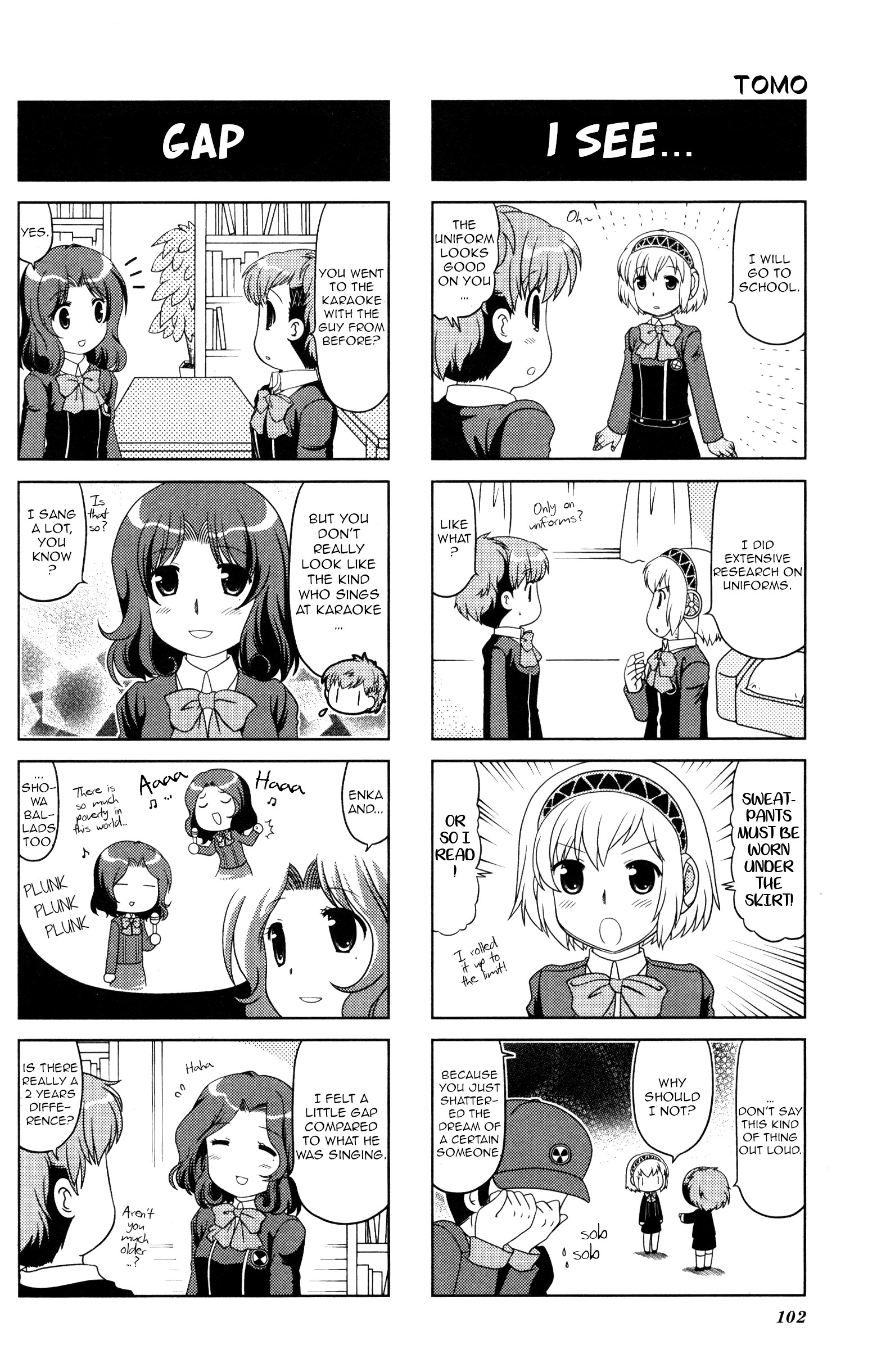 Persona 3 Portable 4Koma Gag Battle - Vol.1 Chapter 17: A Fluffy World (Artist: Tomo)