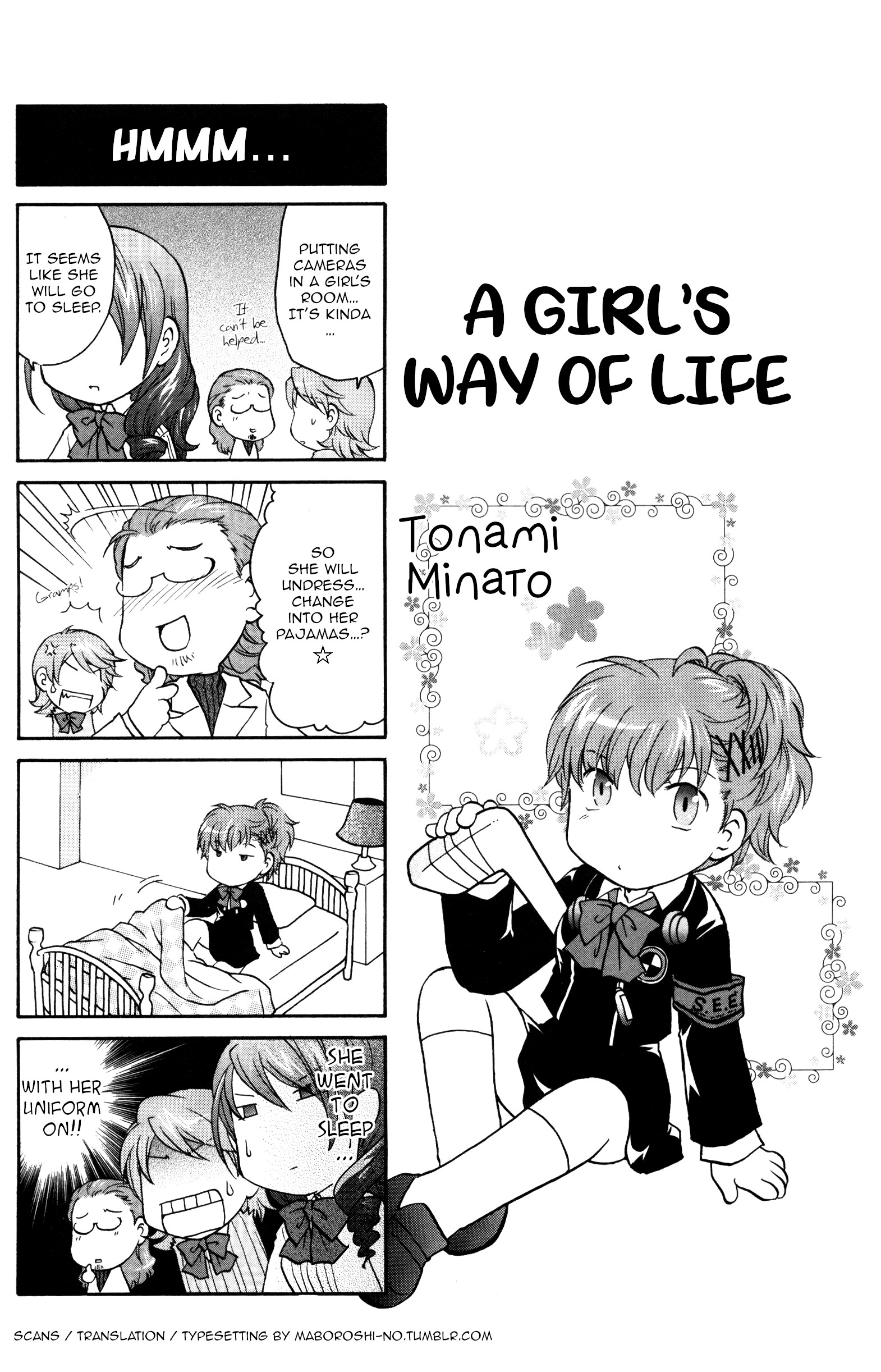 Persona 3 Portable 4Koma Gag Battle - Vol.1 Chapter 10: A Girl's Way Of Life (Artist: Tonami Minato)