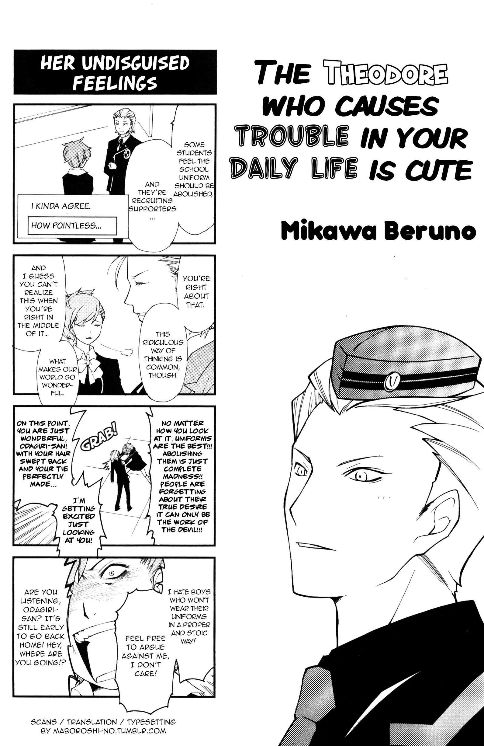 Persona 3 Portable 4Koma Gag Battle - Vol.1 Chapter 3: The Theodore Who Causes Trouble In Your Daily Life Is Cute (Artist: Mikawa Beruno)