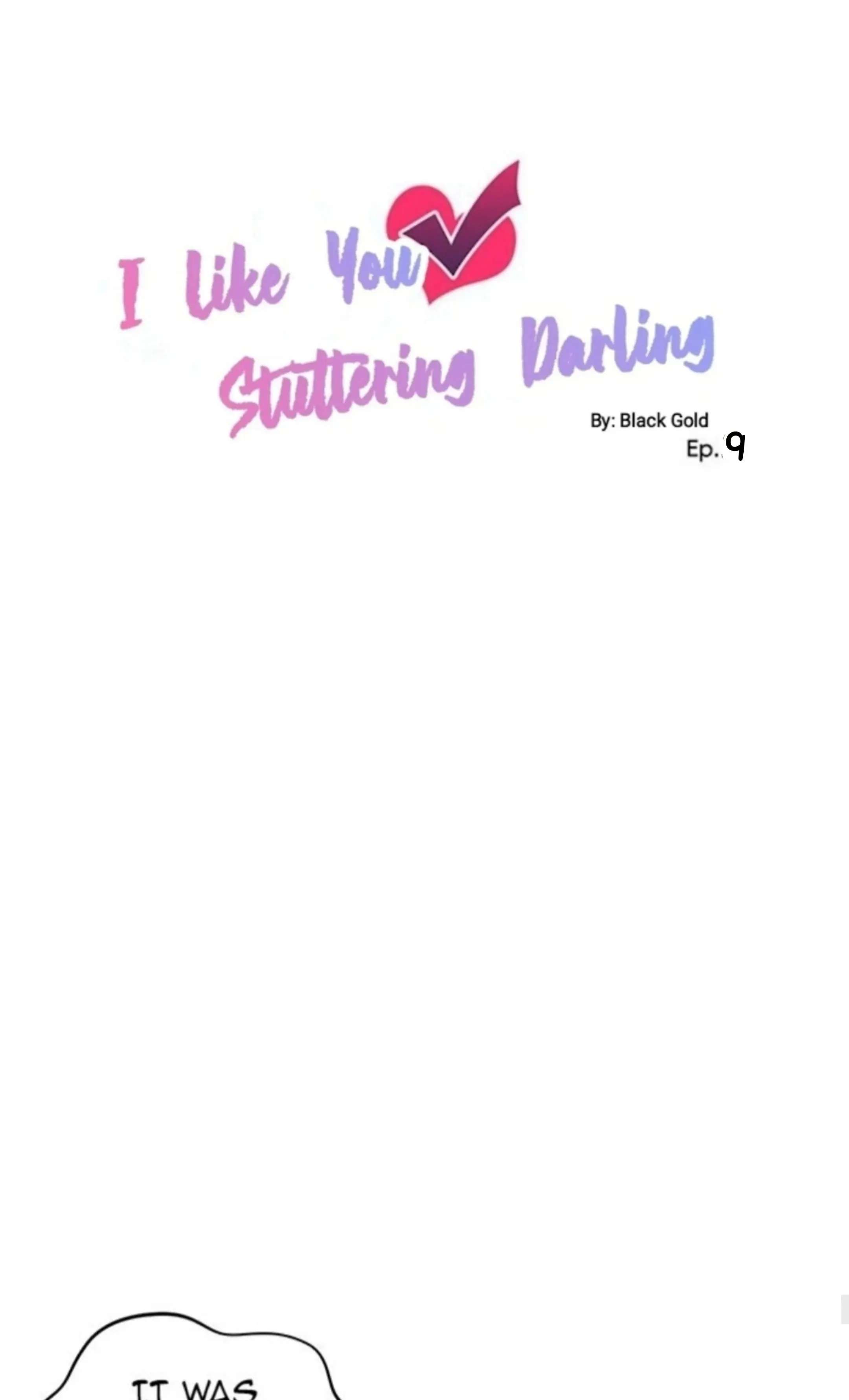 I Like You Stuttering Darling - Chapter 9