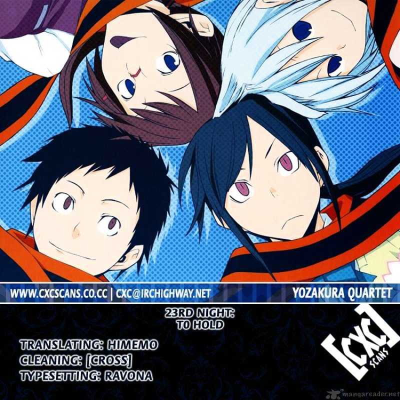 Yozakura Quartet - Chapter 23 : To Hold