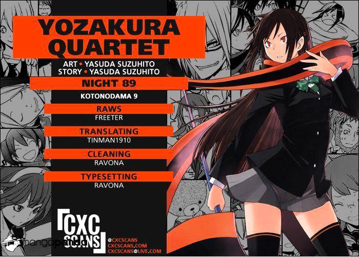 Yozakura Quartet - Chapter 89 : Kotonodama 9