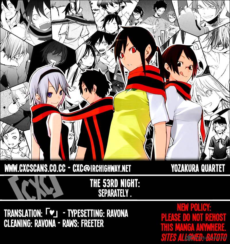 Yozakura Quartet - Chapter 53 : Separately.