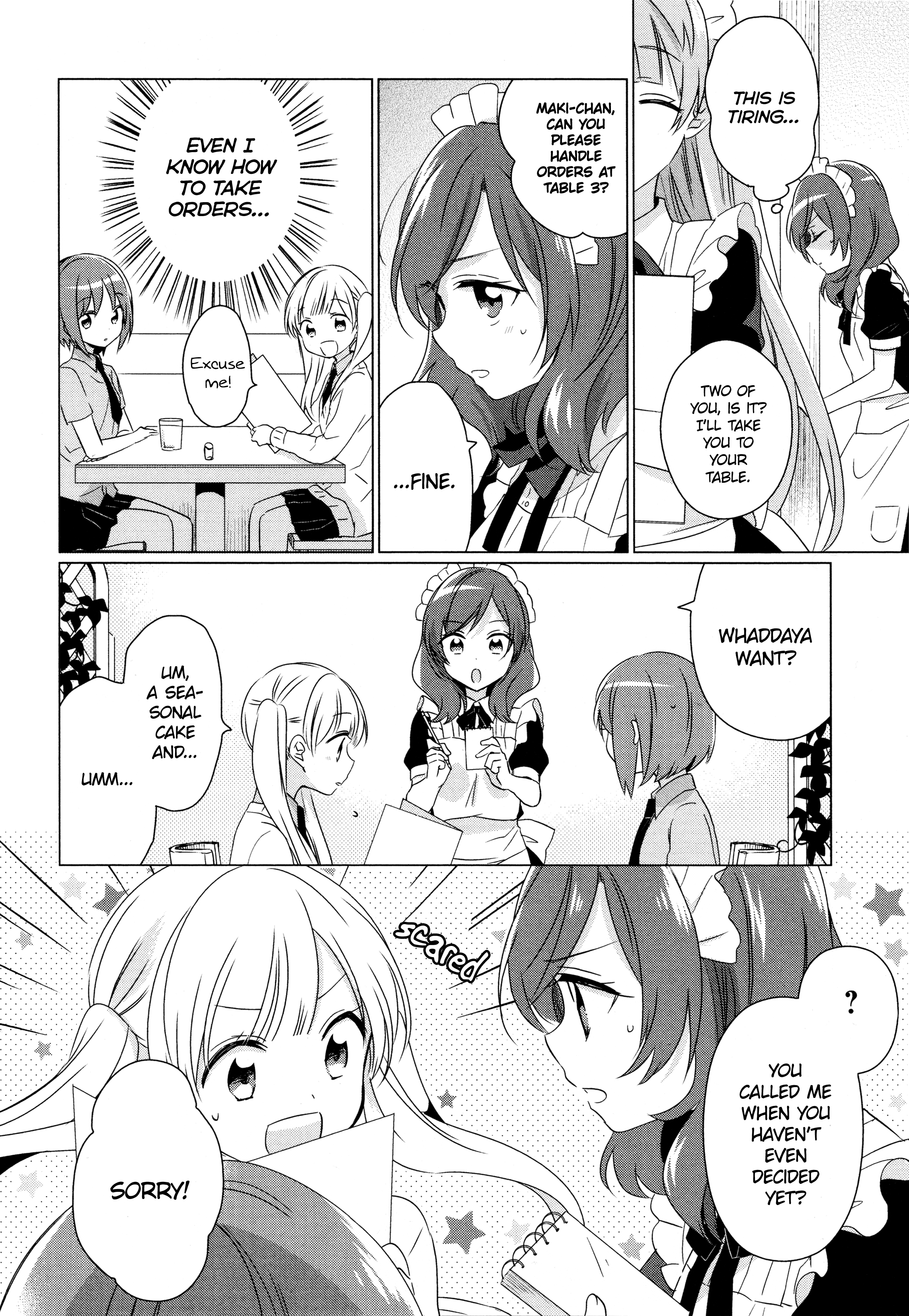 Love Live! Comic Anthology Μ's Sweet Memories - Vol.1 Chapter 2: Minalinsky And The One-Day Maid Experience