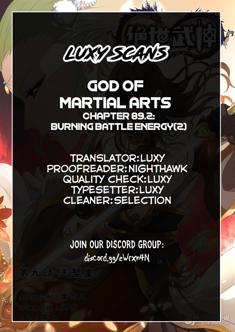 God Of Martial Arts - Vol.1 Chapter 89.2: Burning Battle Energy(2)